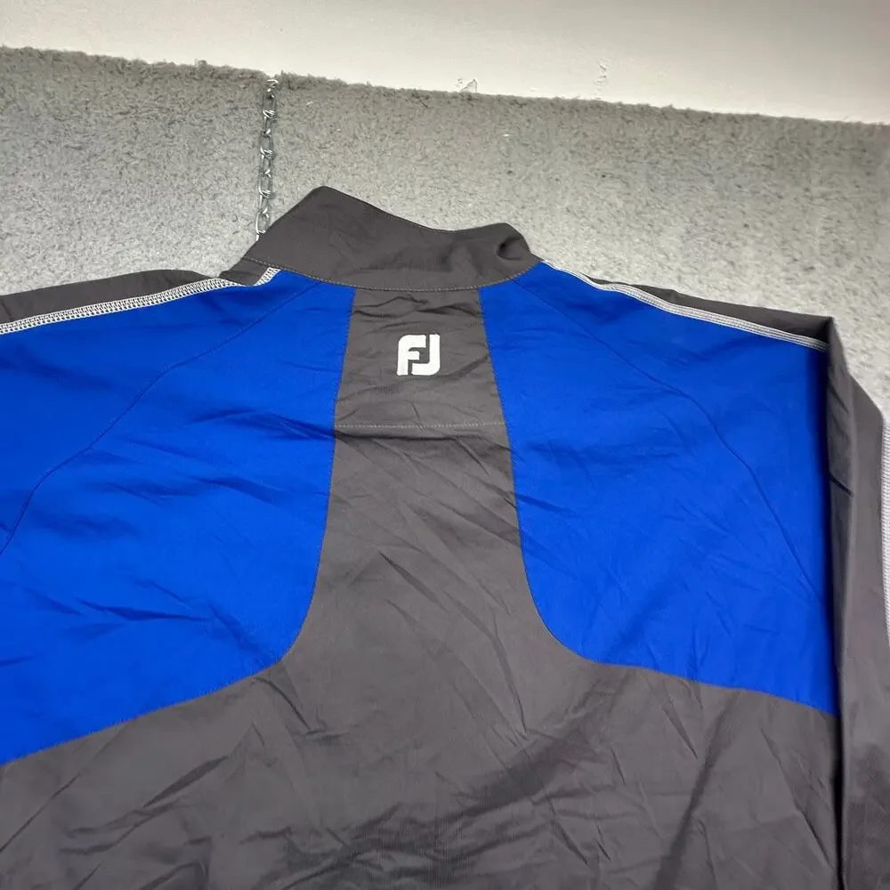 FootJoy FJ 1/2 Zip Windshirt Windbreaker Jacket Mens XXL Blue Gray Golf 32612